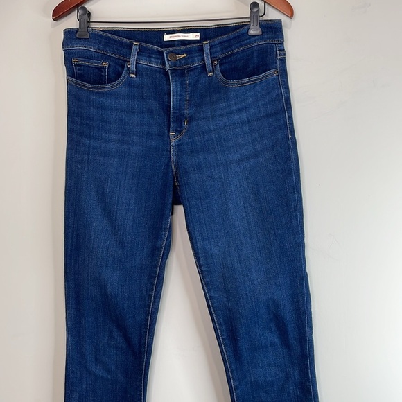 Levis 311 Shaping Skinny Jeans Maui View Blue Dark Wash Stretch Denim Red Tab 29 - Picture 3 of 12